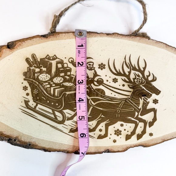2/$50 Rustic Santa Reindeer Sleigh Wall Hanging Small - Picture 4 of 5